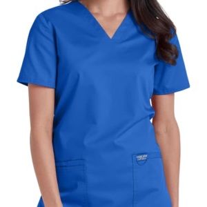 Women’s Cherokee Small Royal Blue Scrub Top